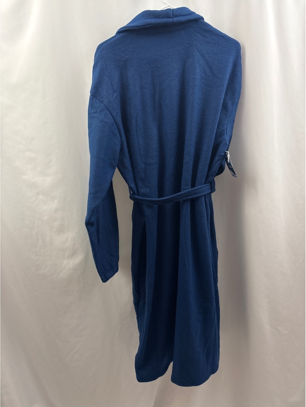 The Polar Express Adult Large Blue Fleece Robe Logo Navy Blue NWT New With Tags - Picture 8 of 8